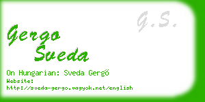 gergo sveda business card